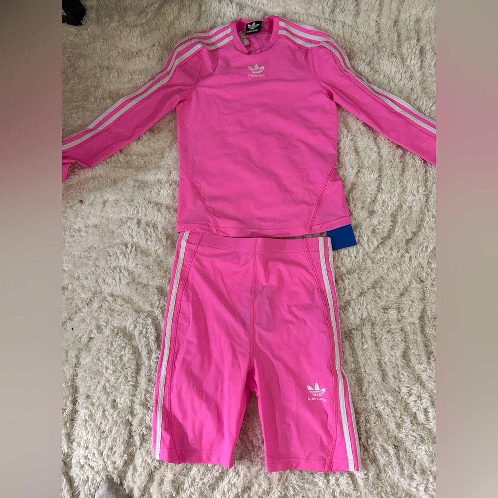 Balenciaga Hot pink short set